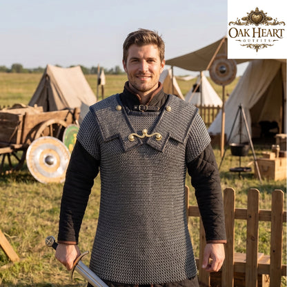 Roman Lorica Hamata Chainmail Shirt – 18 Gauge MS, 6MM Riveted Rings Armor