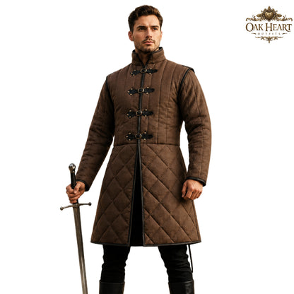 Medieval Ren Faire Cotton Padded Gambeson Jacket