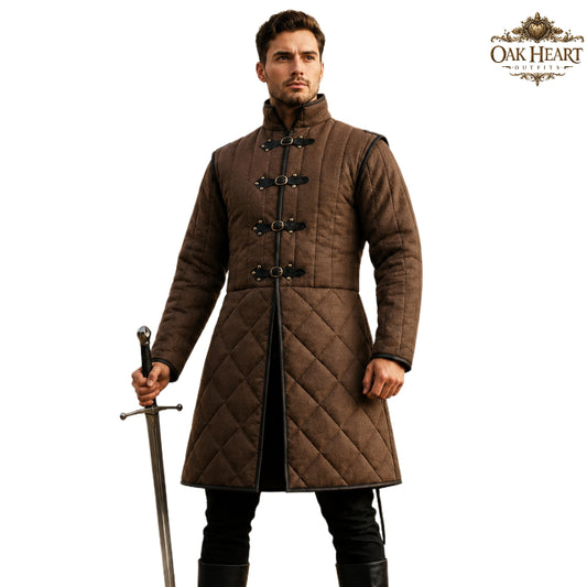 Medieval Ren Faire Cotton Padded Gambeson Jacket