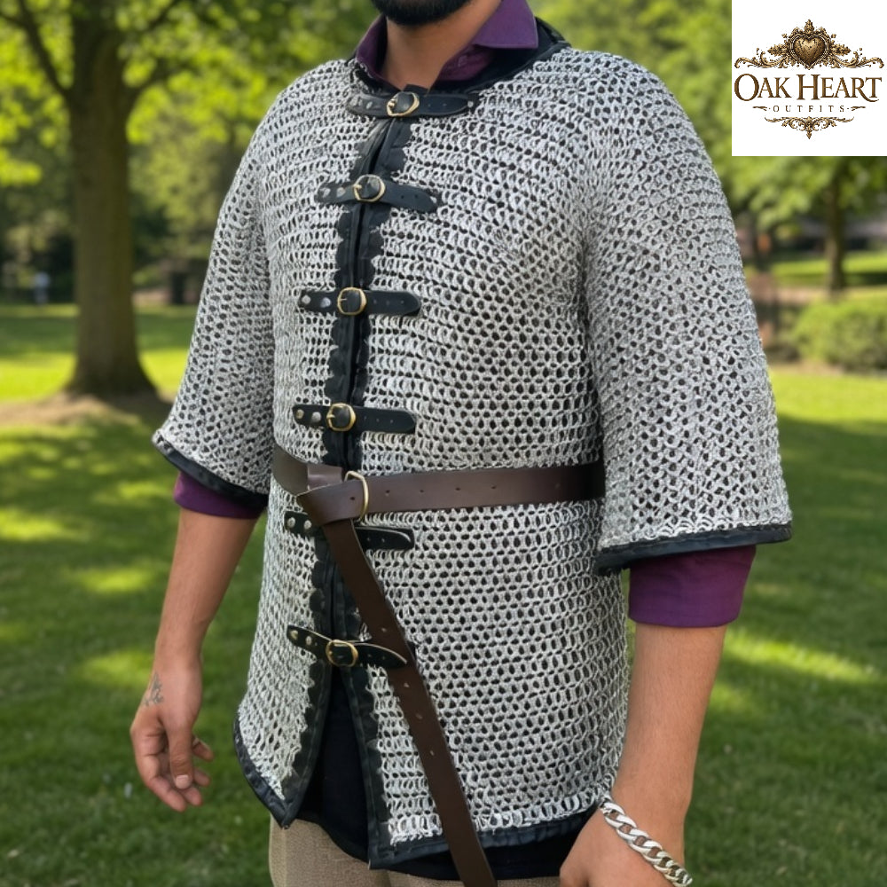 Medieval Aluminum Chainmail Shirt – 16 Gauge Lightweight LARP Armor