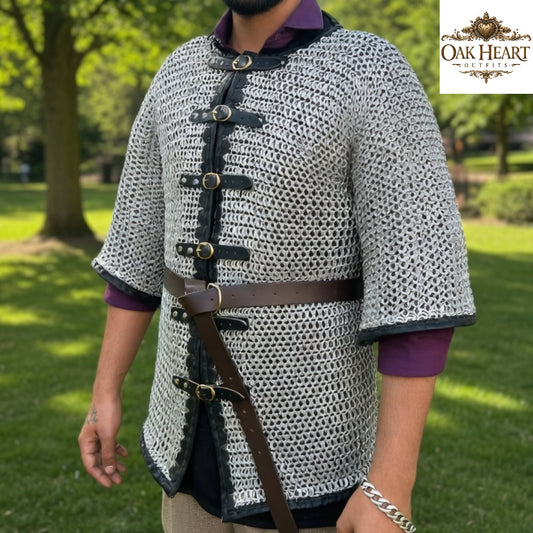 Medieval Aluminum Chainmail Shirt – 16 Gauge Lightweight LARP Armor