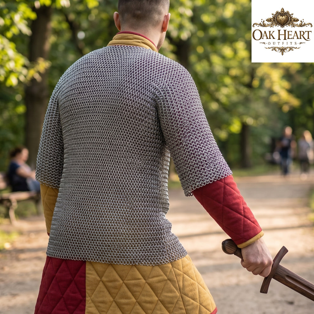 Aluminum Chainmail Shirt: 16 Gauge 10mm Flat Riveted Medieval Armor